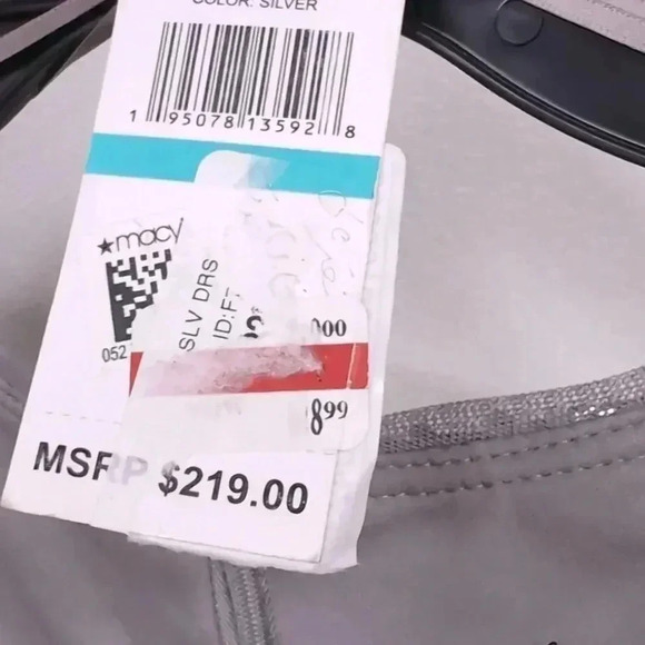 Alex & Eve Womens Puff Shoulder Long Sequins Dress size 16, m95 - Picture 7 of 8